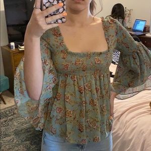 Free people barely worn top